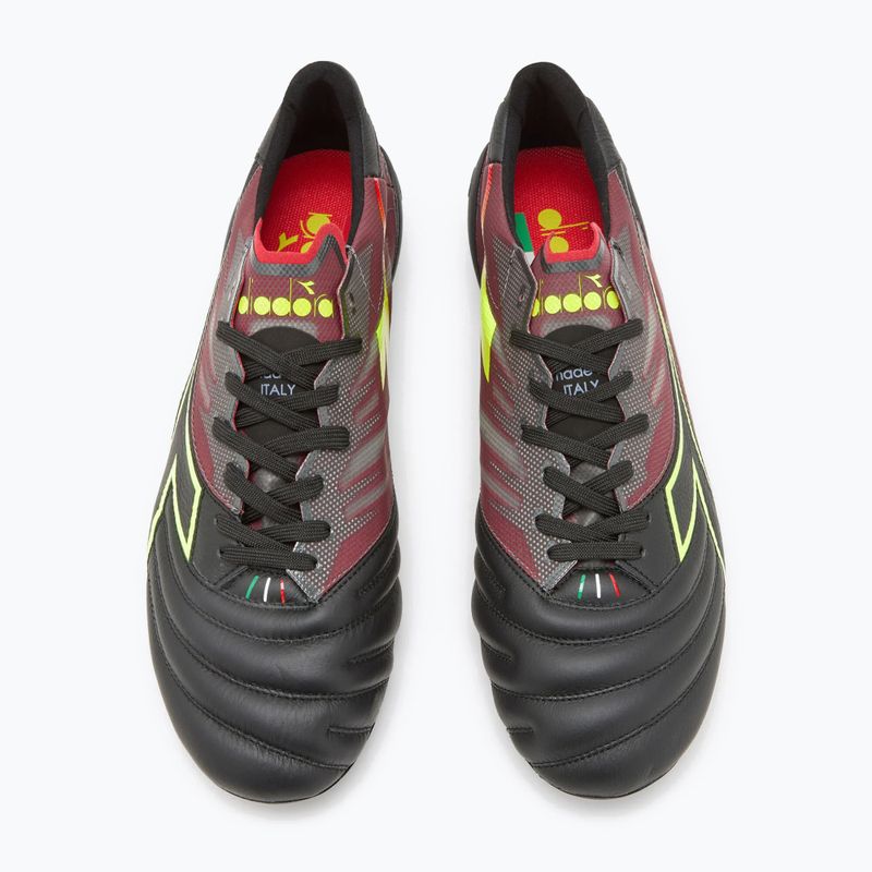 Scarpe da calcio Diadora Brasil Elite Veloce ITA LPX uomo nero e marrone DD-101.178785-D0136-43 12