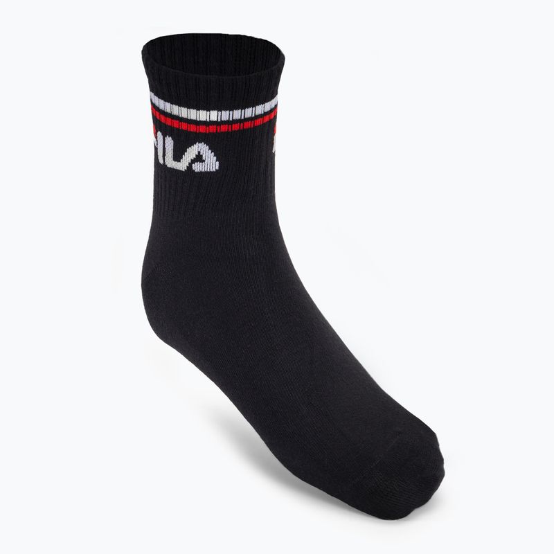 Calzini Fila Unisex Quarter 3 Pack nero 2