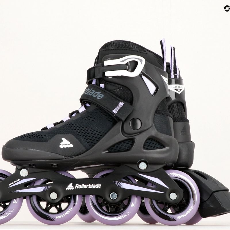 Pattini Rollerblade da donna Macroblade 84 nero/lavanda 19
