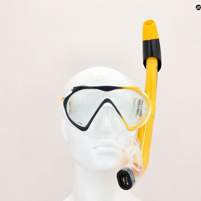 Aqualung Compass Snorkelling Set nero/giallo 16