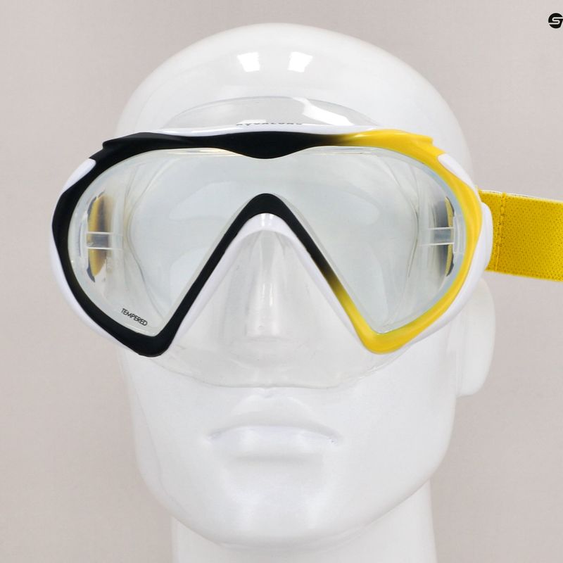 Maschera da snorkeling Aqualung Compass nera/gialla 3
