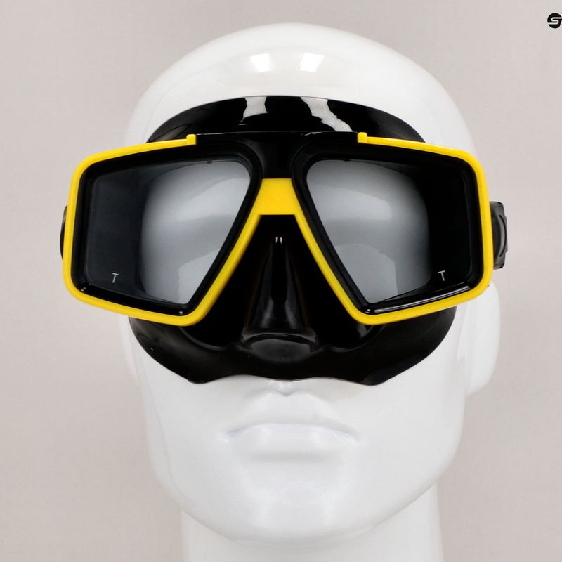 Maschera subacquea Mares Starfish giallo/nera 8