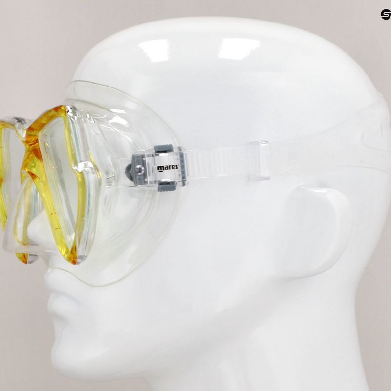 Maschera da snorkeling Mares Zephir giallo/chiaro 3