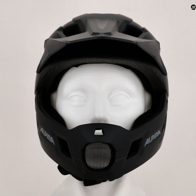 Casco da bici Alpina per bambini Rupi nero opaco 8
