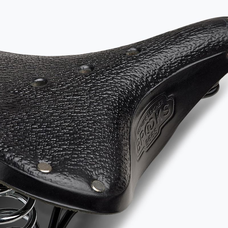 Brooks England B66 Sella corta nera per bicicletta 6