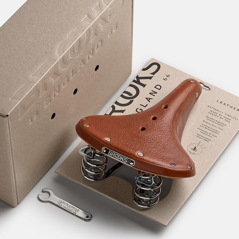 Sella per bicicletta Brooks England B67 miele 8