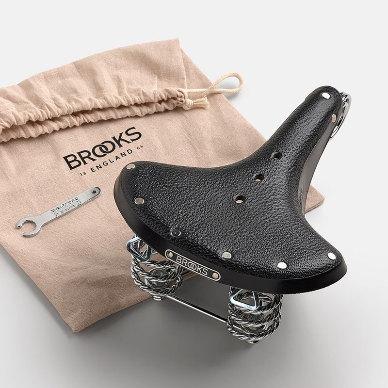 Sella per bicicletta Brooks England B33 nera 8