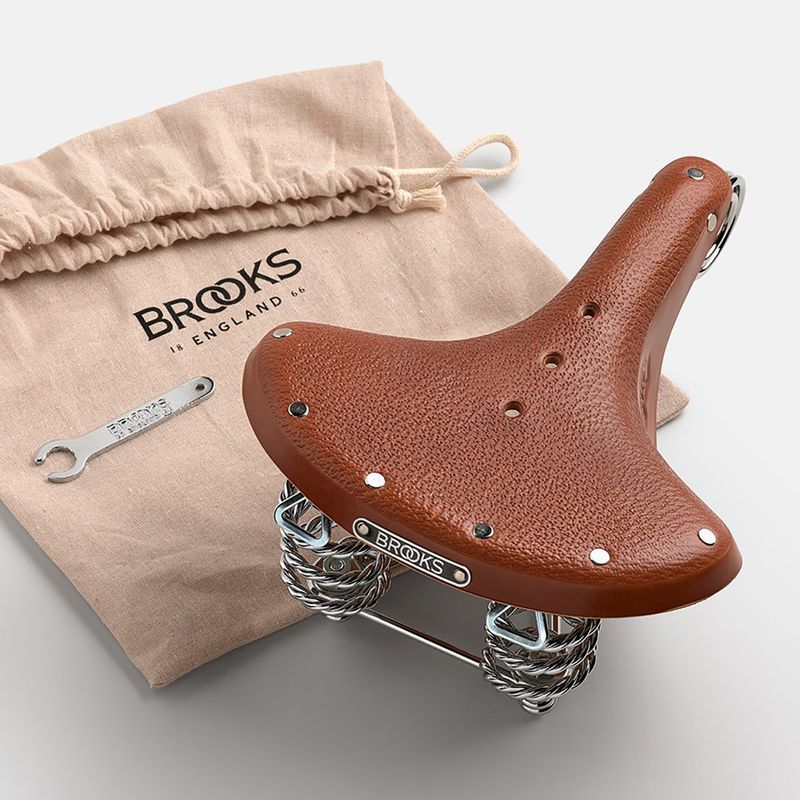Sella per bicicletta Brooks England B33 miele 8