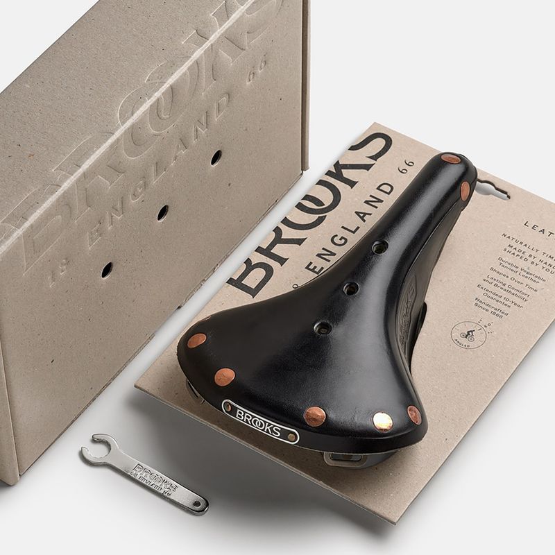 Sella da bicicletta Brooks England B17 Special Titanium nera 8