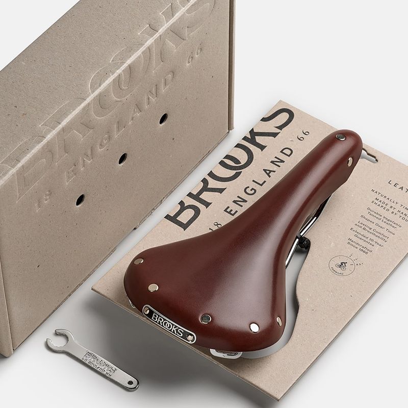 Sella per bicicletta Brooks England Swallow B15 marrone 8