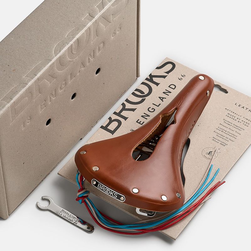 Sella da bicicletta Brooks England B17 Carved honey 8