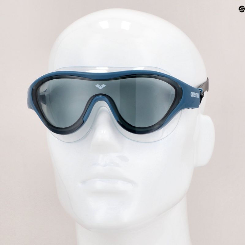 Arena The One Mask maschera da nuoto fumo/grigio blu/nero 17