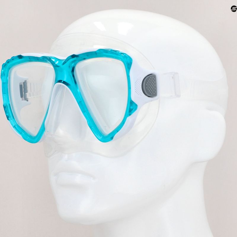 Maschera da snorkeling Mares Trygon aqua/clear 8