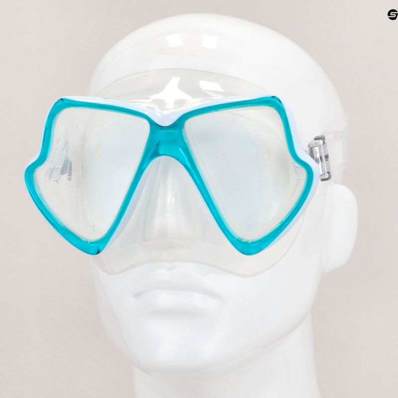 Maschera da snorkeling Mares Wahoo aqua/clear 10