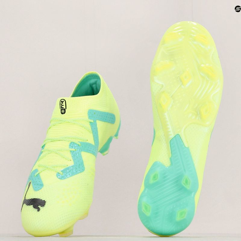 Scarpe da calcio da uomo PUMA Future Ultimate Low FG/AG giallo veloce/puma nero/elettrico menta piperita 17