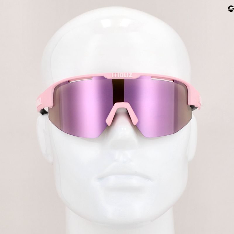 Occhiali da sole Bliz Matrix polvere opaca rosa/marrone rosa multi 11