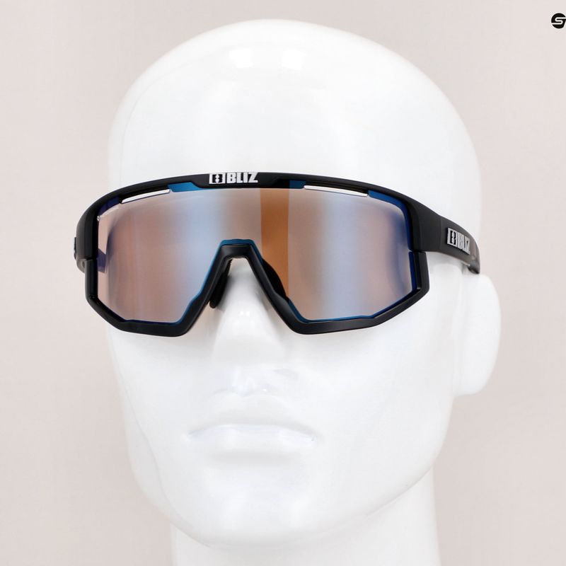 Occhiali da sole Bliz Fusion Nano Optics Photochromic nero opaco/marrone blu multi 7