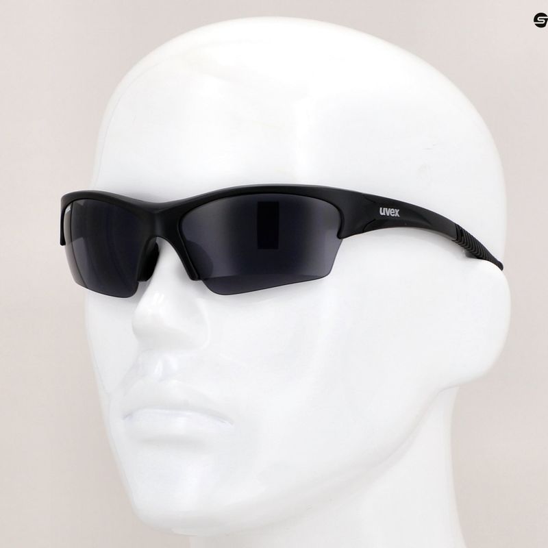 Occhiali da sole UVEX Sunsation nero opaco/fumo 7