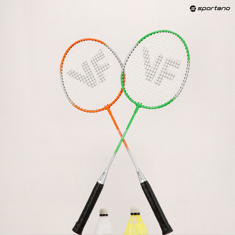 VICFUN Set da badminton per hobby Tipo B verde/arancio 8