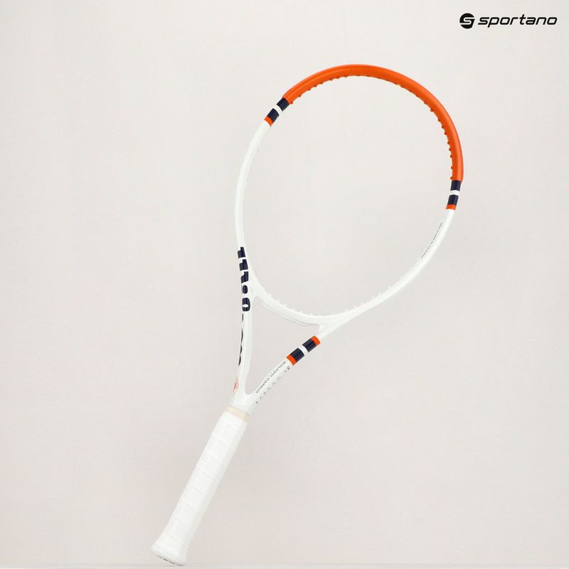 Racchetta Wilson Clash 100 V2 Roland Garros 2023 bianco WR127811 15