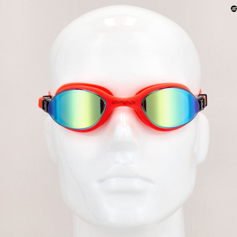 Occhiali da nuoto Orca Killa 180 ad alta visibilità arancio/specchio 7