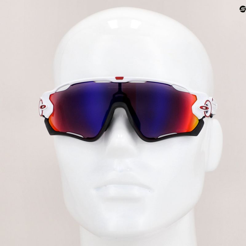 Occhiali da sole Oakley Jawbreaker bianco lucido/prizm road 7