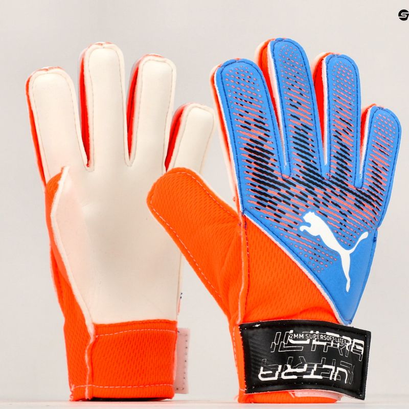 Guanti da portiere PUMA per bambini Ultra Grip 4 RC ultra arancio/blu glimmer 7