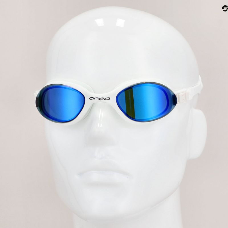 Occhiali da nuoto Orca Killa 180 bianco/blu 7