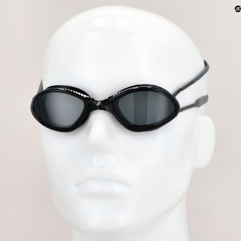 Occhialini da nuoto Zoggs Tiger nero/grigio/tinta fumo 7