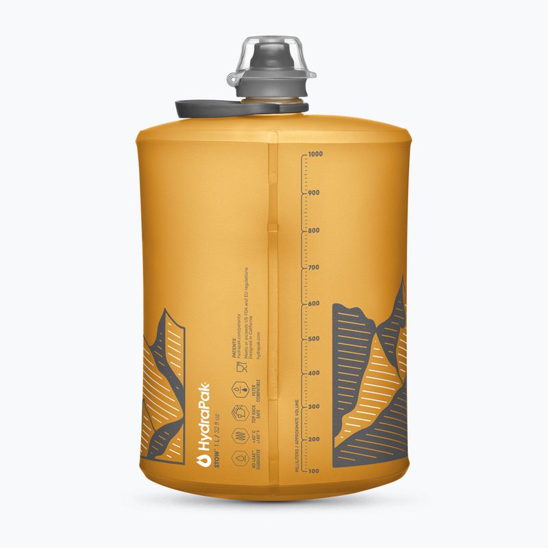 Borraccia da viaggio HydraPak Stow 1000 ml golden yellow 2