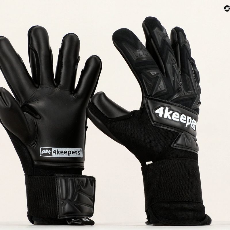 4keepers Equip Panter NC Jr guanti da portiere per bambini nero 7