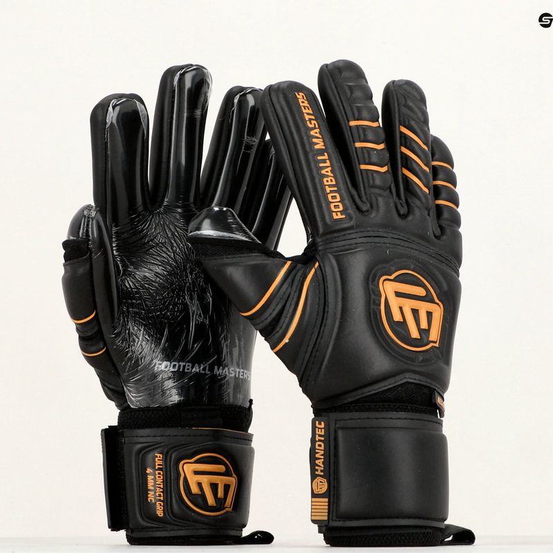 Guanti da portiere Football Masters Full Contact NC v4.0 nero/oro 5