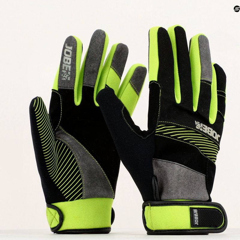 Guanti da wakeboard da uomo JOBE Suction nero/verde 8
