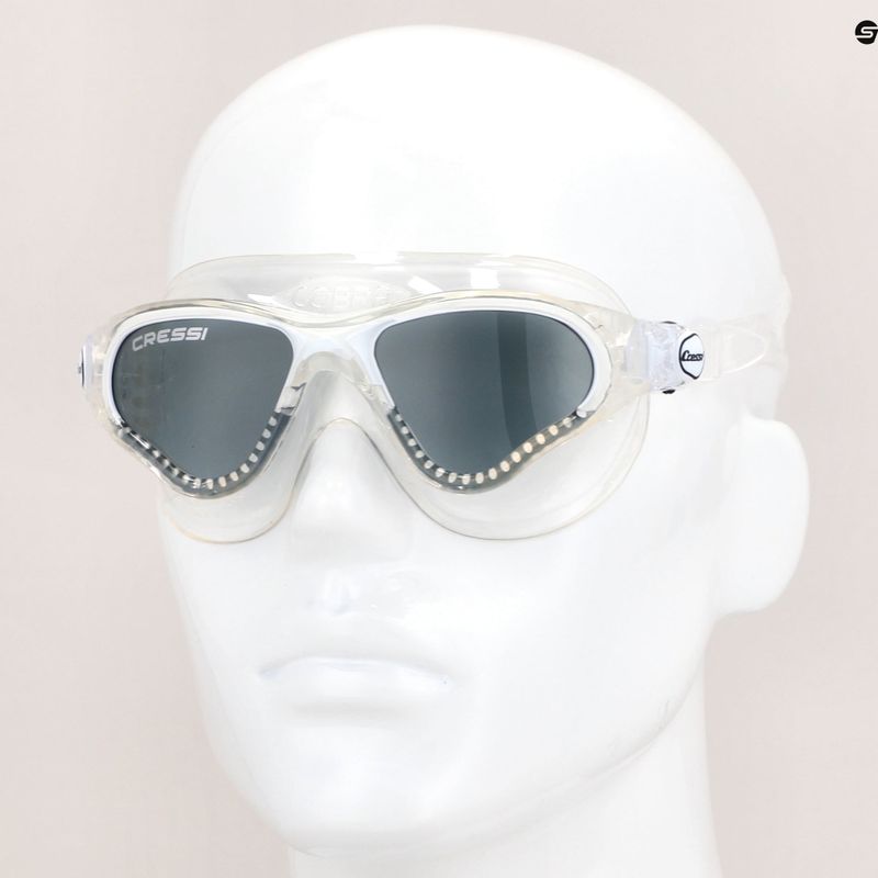 Maschera da nuoto Cressi Cobra trasparente/bianco fumé 7