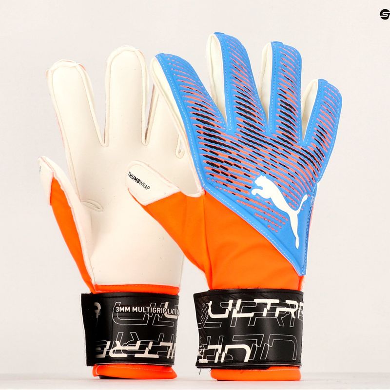 Guanto da portiere PUMA Ultra Grip 3 RC ultra arancio/blu glimmer 7