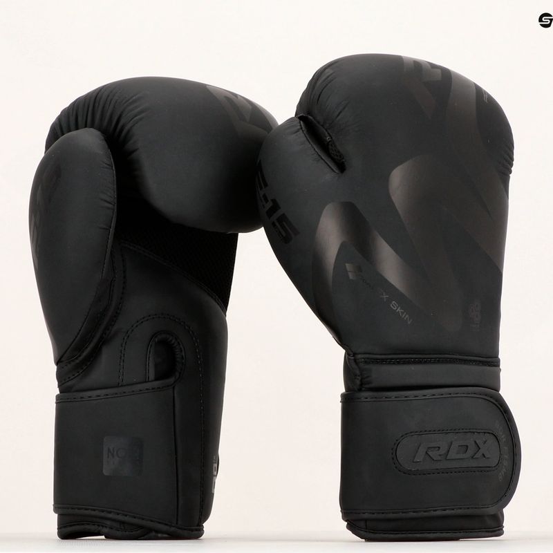Guanti da boxe RDX T15 nero opaco 17