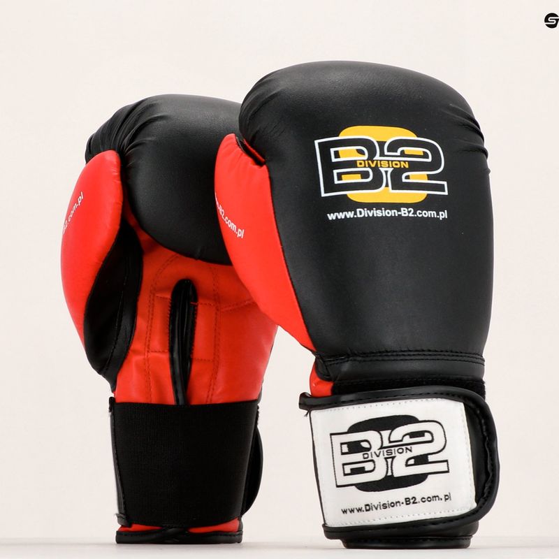 Guanti da boxe DIVISION B-2 DIV-TG01 nero/rosso 7