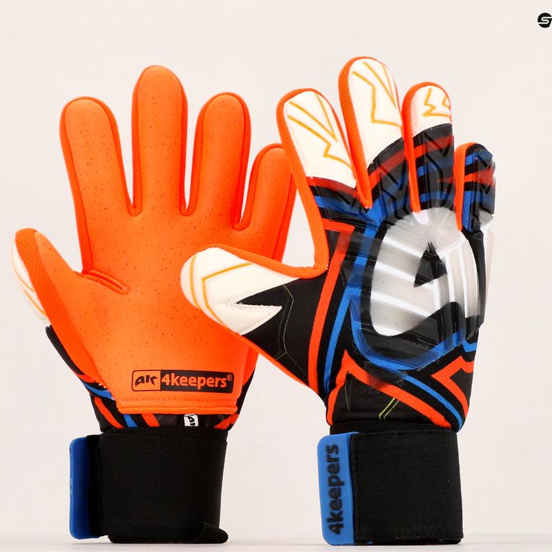 4keepers Evo Lanta NC guanti da portiere nero/bianco/blu 11