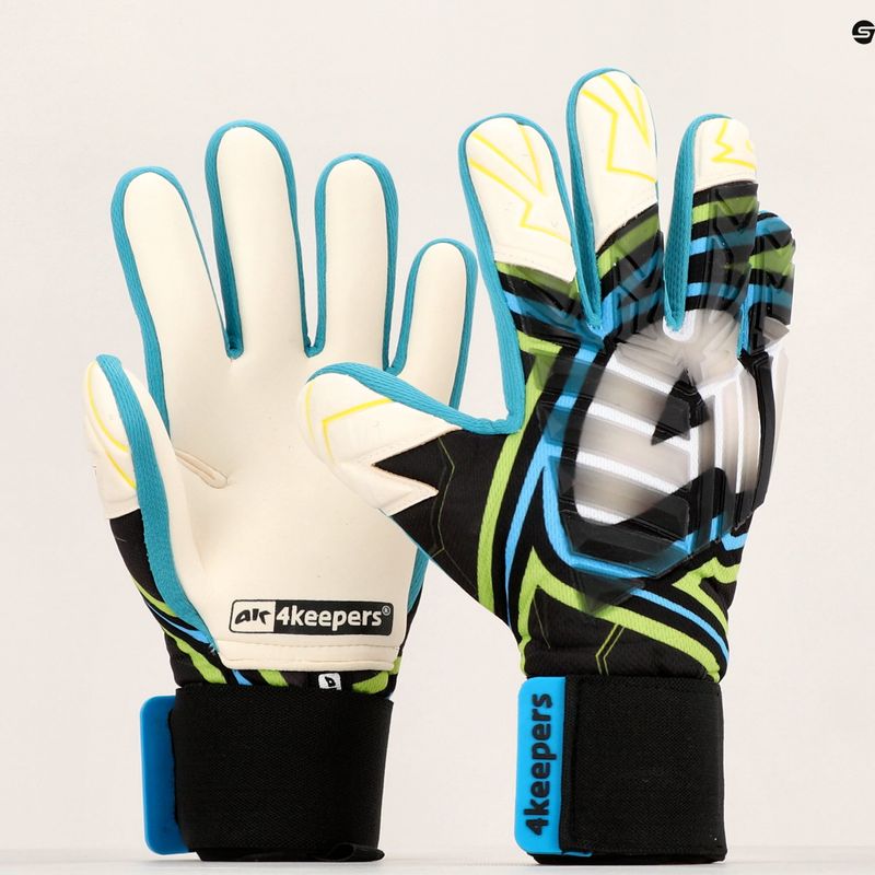 4keepers Evo Amson NC guanti da portiere nero/bianco/giallo 11