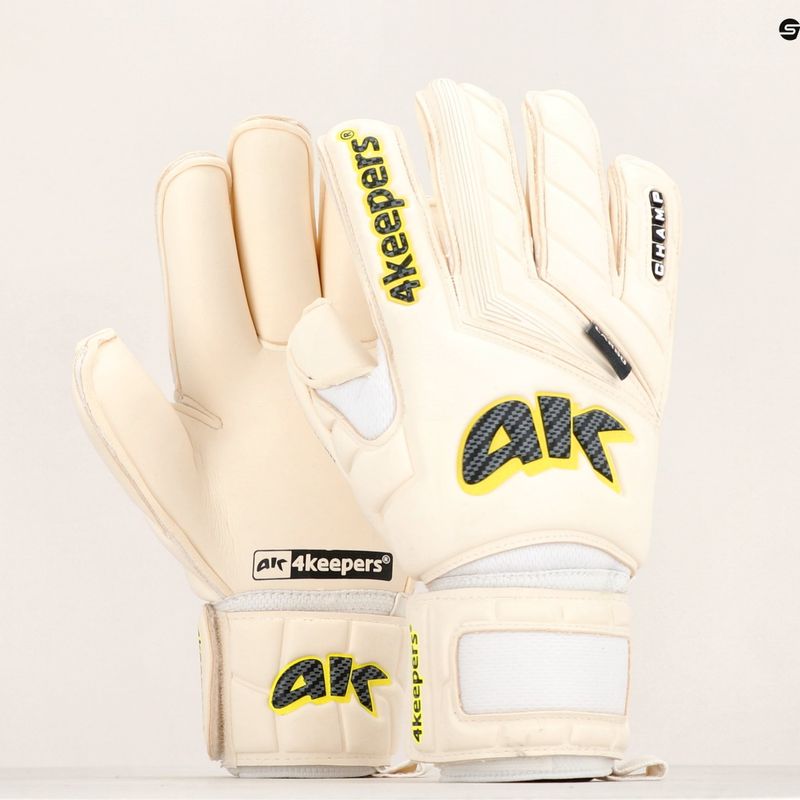 4keepers Champ Carbo V RF guanti da portiere bianco/giallo 11