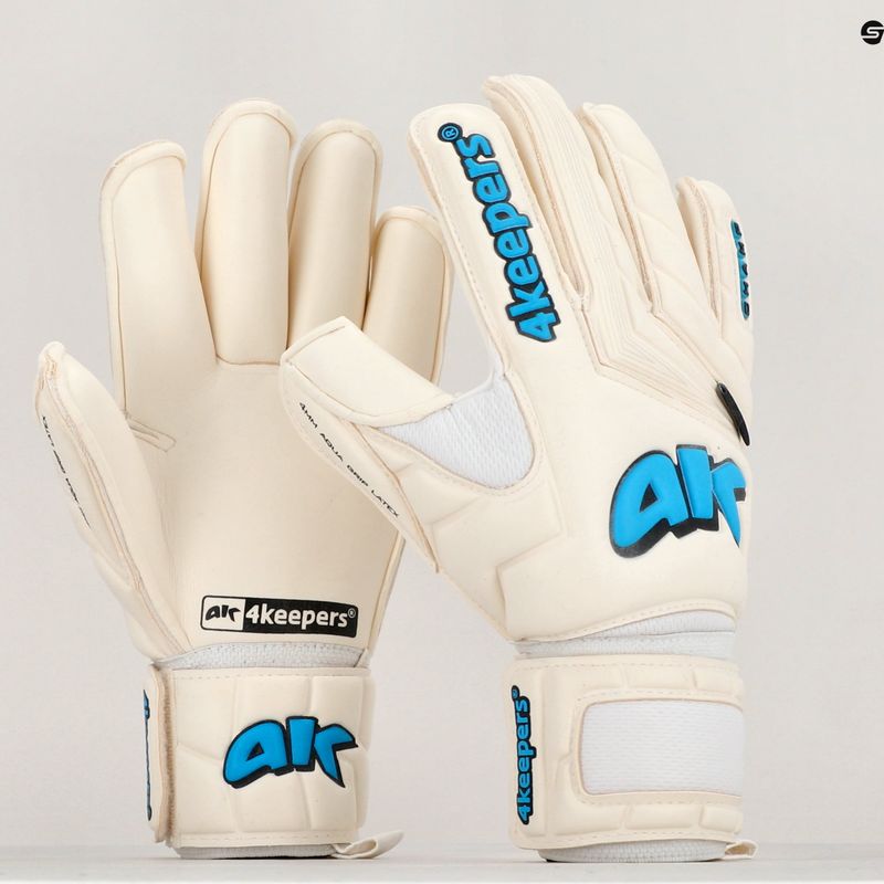 4keepers Champ Aqua V RF guanto da portiere bianco/blu 11