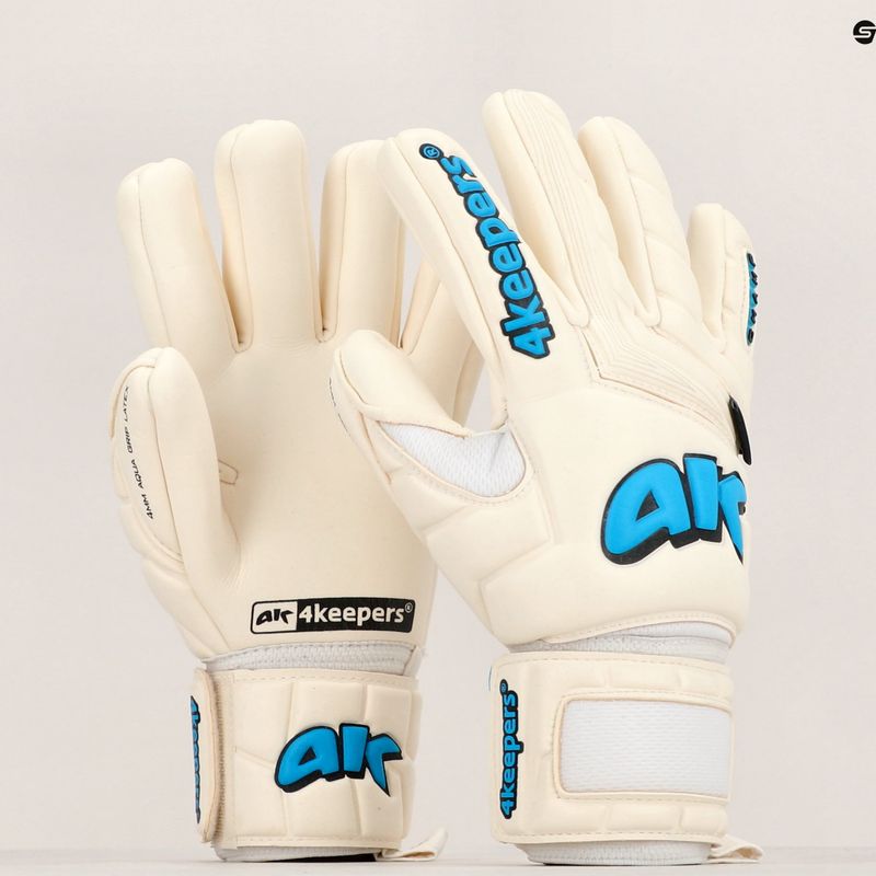 4keepers Champ Aqua V NC guanto da portiere bianco/blu 11