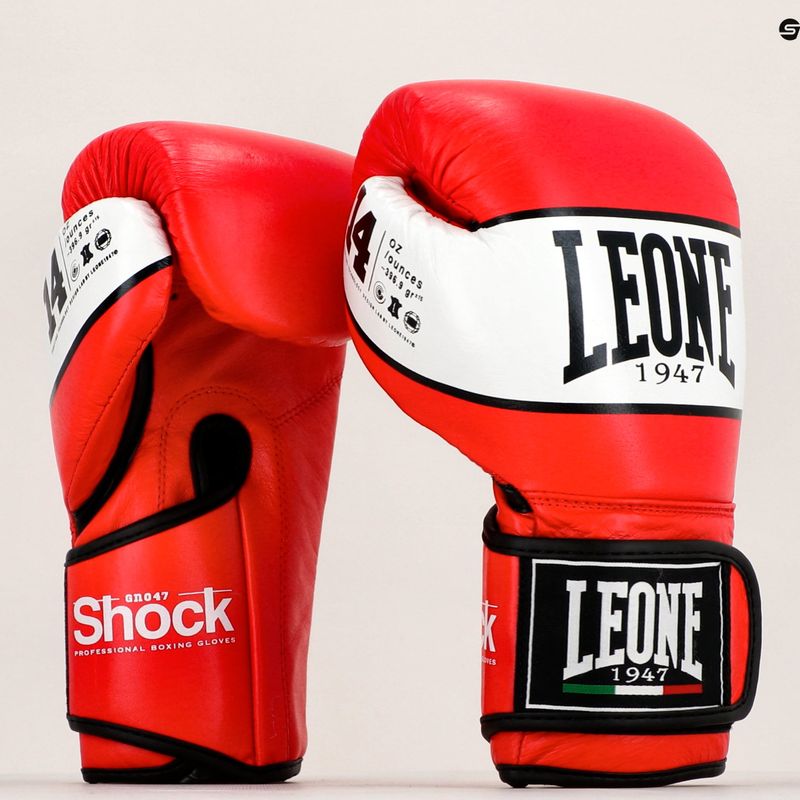 Guanti da boxe LEONE 1947 Rosso shock 7