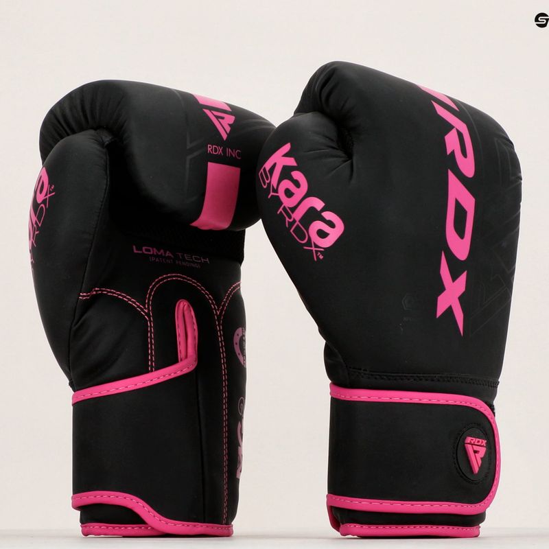 Guanti da boxe RDX F6 rosa opaco 9