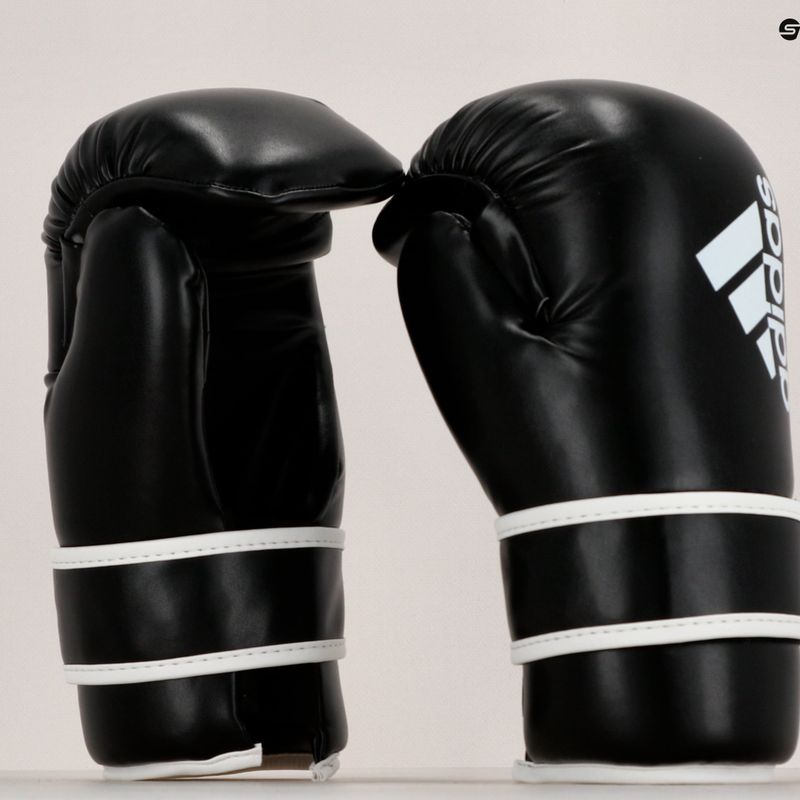 Guantoni da boxe Adidas Point Fight Adikbpf100 bianco e nero ADIKBPF100 8