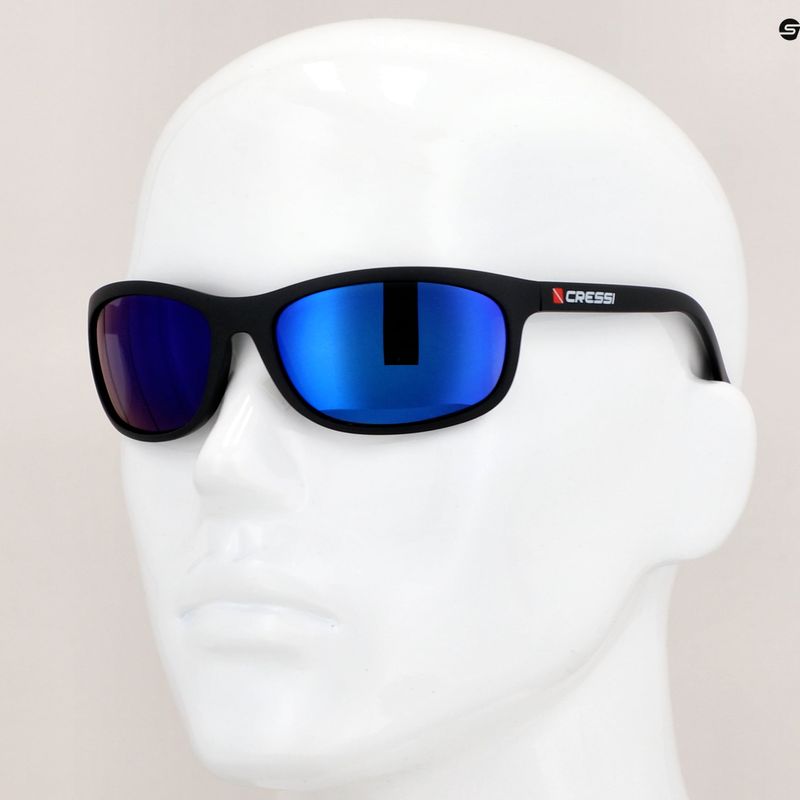 Occhiali da sole Cressi Rocker nero/blu specchiato 7