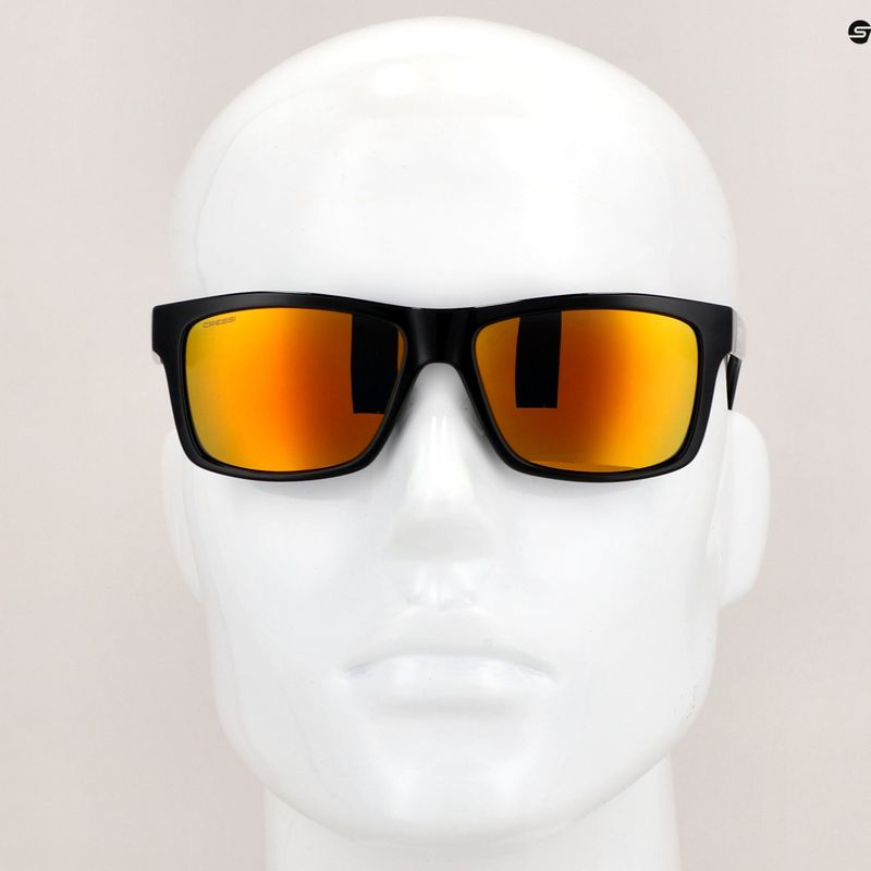 Occhiali da sole Cressi Bahia Floating nero/arancio specchiati 8