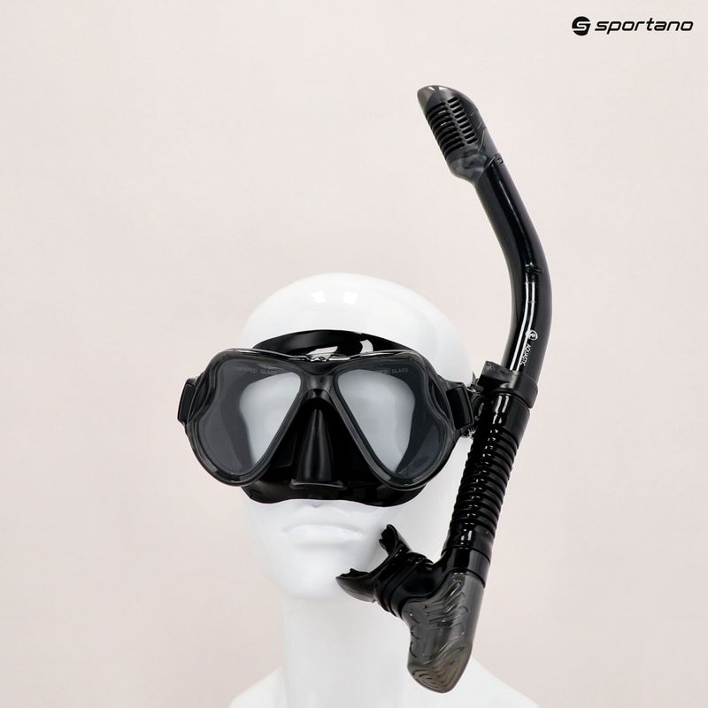 Kit snorkeling AQUASTIC MSFA-01SC nero 23
