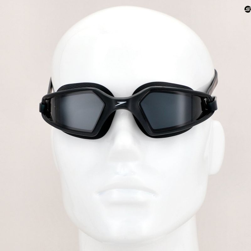 Occhialini da nuoto Speedo Hydropulse nero/bianco/fumo 11