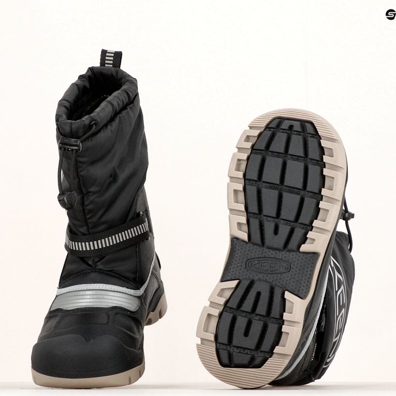 KEEN Snow Troll WP junior stivali da neve nero/argento 16